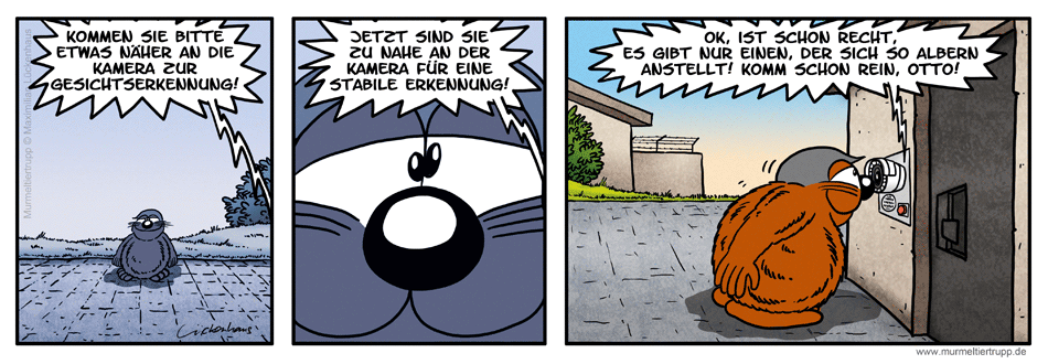Murmeltiertrupp Comicstrip - Identifikation