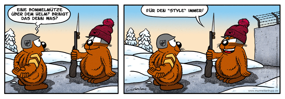 Murmeltiertrupp Comicstrip - Style