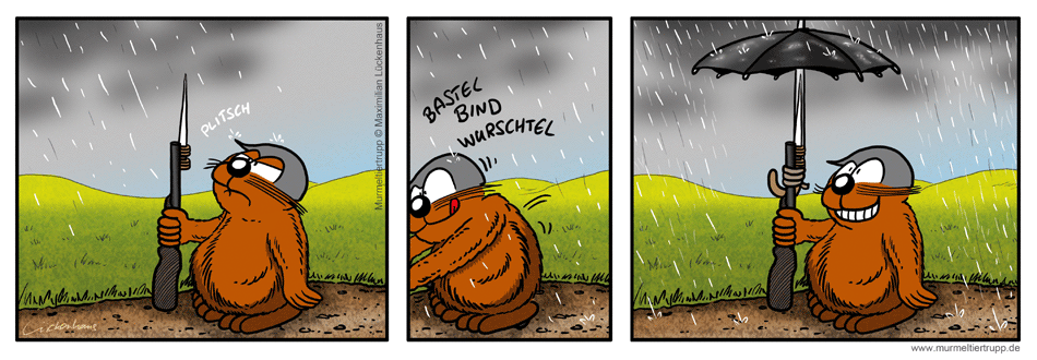 Murmeltiertrupp Comicstrip - Wachbastler