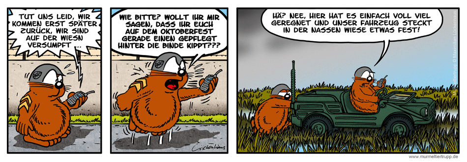 Murmeltiertrupp Comicstrip - Wiesn