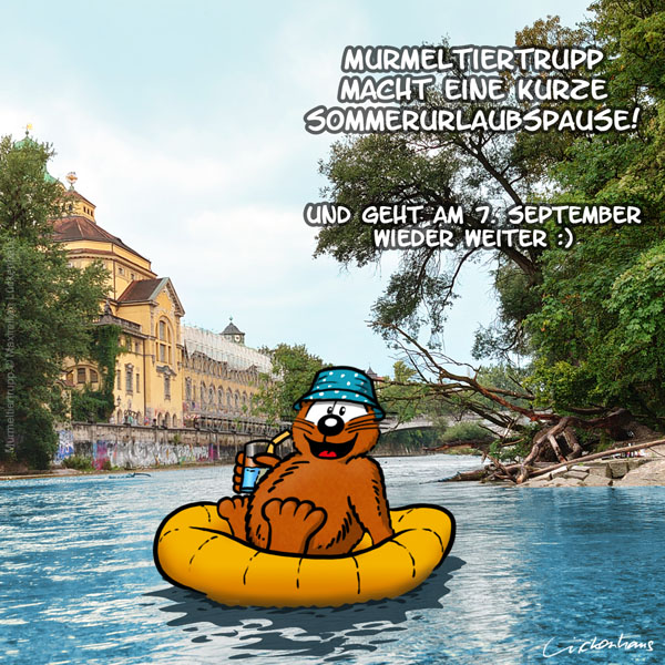 Murmeltiertrupp macht eine kurze Pause