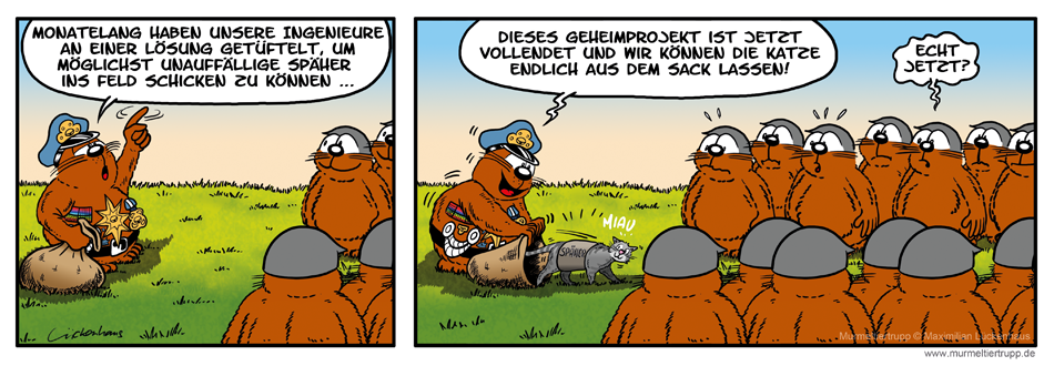 Murmeltiertrupp Comicstrip - Geheimprojekt