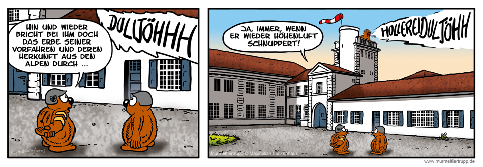 Murmeltiertrupp Comicstrip - Alpen-Gen