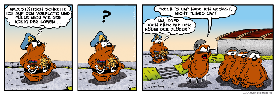 Murmeltiertrupp Comicstrip - Ansichtsache