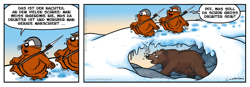 Murmeltiertrupp Comicstrip - b&auml;rig
