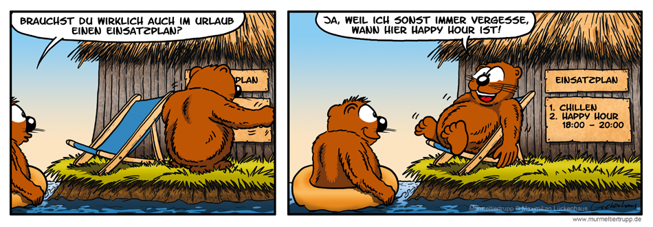 Murmeltiertrupp Comicstrip - Einsatzplanung