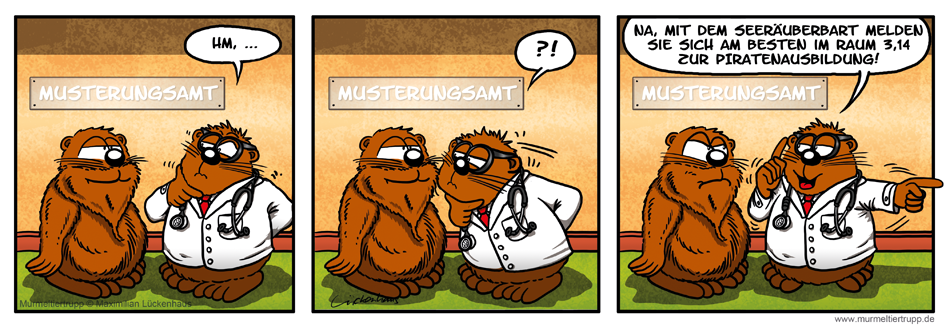 Murmeltiertrupp Comicstrip - Pi