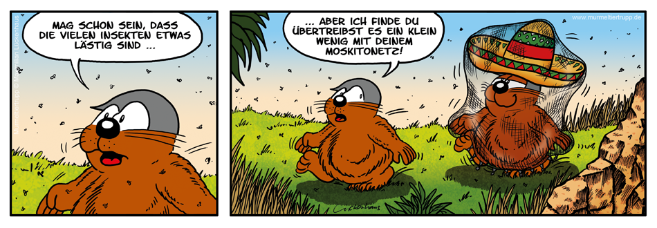 Murmeltiertrupp Comicstrip - Schutzmaßnahme