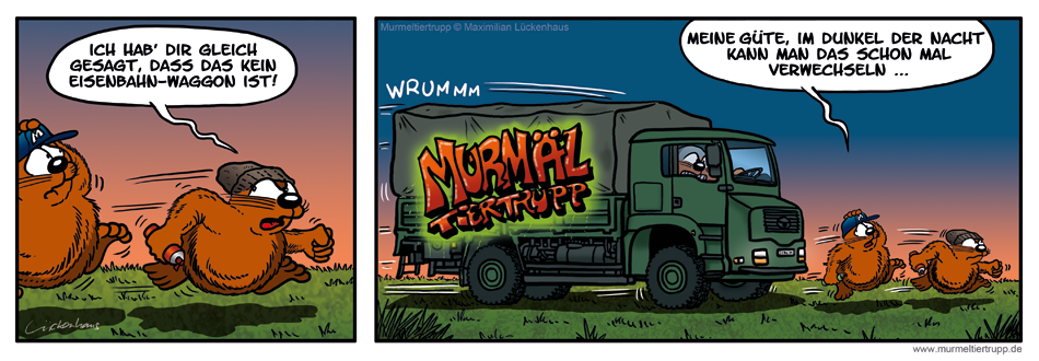 Murmeltiertrupp Comicstrip - Spray