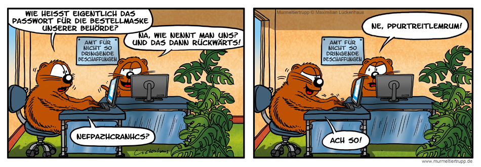 Murmeltiertrupp Comicstrip - sträwkcür